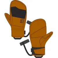 Ortovox Full Leather Mitten M Herren bristle brown Handschuh