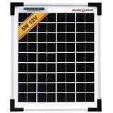 EnjoySolar enjoy solar Mono 5W 12V Monokristallines Solarpanel Solarmodul Photovoltaikmodul ideal für Wohnmobil, Gartenhäuse, Boot