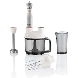 Arzum 1000W Multi Blender Set Stabmixer Pürierstab Handmixer Zerkleinern Weiß -