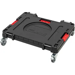 Toolbrothers RHINO XXL mobiler Transportroller ECO Rollbrett Transport Plattform mit Schwenkrädern aus Metall und Bremse