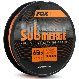 Fox Submerge Orange Sinking Braid - Orange - 15.8kg / 35lb
