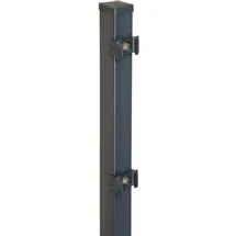 Floraworld Zaunpfosten 4 x 260 cm Grau/Stahl