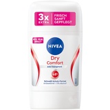 NIVEA Dry Comfort Deo Stick (50 ml), Anti-Transpirant für ein trockenes Hautgefühl, Deodorant mit 48h Schweiß-Schutz-Formel und 2 antibakteriellen Wirkstoffen