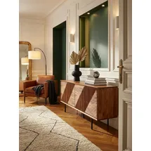 KADIMA DESIGN Lowboard 140x54x33 cm Braun Massivholz