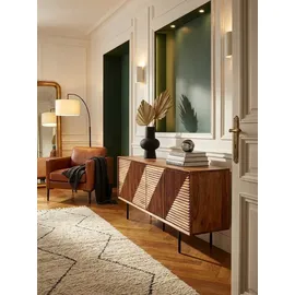 KADIMA DESIGN Lowboard 140x54x33 cm Braun Massivholz