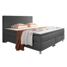 Inter Boxspringbett 180 x 200 cm anthrazit