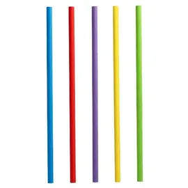 Papstar Trinkhalme Papier 21 cm 100 St. farbig sortiert