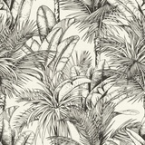 Rasch Textil Rasch Tapeten Vliestapete (Botanical) Schwarz weiße 10,05 m x 0,53 m Selection Vinyl/Vlies 478013