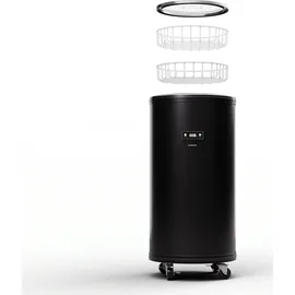 Klarstein Beersafe L Kühlschrank mit LED Display, Edelstahl-Kühlschrank für Zimmer, Indoor/Outdoor Getränkekühlschrank, Weinkühlschrank für Getränke, 70l Kühlschrank mit 360° Sicht, 0-16°c