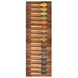 vidaXL Küchenbodenmatte Waschbar Löffel 45x150 cm