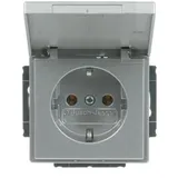 Busch-Jaeger Steckdoseneinsatz 20 EUK-83 Alusilber 1 St.