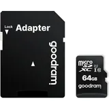 Goodram SD Speicherkarte mit Adapter Goodram M1AA 64 GB Schwarz