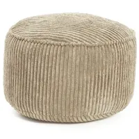 Lumaland Pouf aus Cord | Kompakter 50L Gaming Pouf