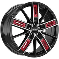 Ronal R67 Red Right jetblack-frontkopiert 8x19 ET54 5x112 66,5,