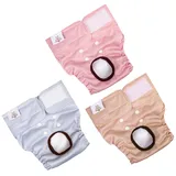 CuteBone Hundewindeln für Weibliche Welpen, Waschbar und umweltfreundliche Damenbinden Höschen für Ungeübte Welpen, Hunde in Hitze, Menstruation und Inkontinenz D61L-DE