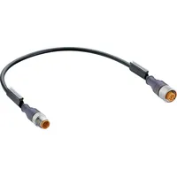 Belden 12018-1 Sensor-/Aktor-Steckverbinder, konfektioniert M12 Stecker, gerade, Buchse, gerade