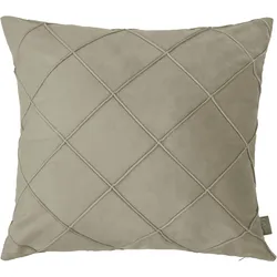 Dekokissen "Samt Ladina Mit Biesen", beige (sand beige, unifarben), B:50cm L:50cm, Polyester, LEGER HOME BY LENA GERCKE, Dekokissen_Sitzkissen_Kissenhüllen, Kissenhülle o. Füllung, 1 Stk 50x50 - Bestseller mit 5 Sternebewertung