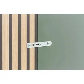 WELLTIME Garderobenpaneel Alexa 73,5 x 109 x 2,6 cm Grün Eiche