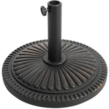 avestar Schirmständer Aluminium 15 kg Schwarz