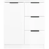 vidaXL Sideboard Hochglanz-Weiß 60x30x70 cm Holzwerkstoff
