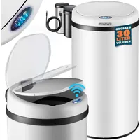 Monzana Monzana® Mülleimer Küche mit Sensor Leise 30L Edelstahl