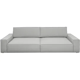 Home Affaire Big-Sofa HOME AFFAIRE "NEU: SHERWOOD XXL, Big-Sofa (316cm), extra tiefe Sitzfläche 95 cm", silber (silbergrau), B:316cm H:90cm T:135cm, 100% Polyester, Sofas, Big-Sofa, bequemer Sitzkomfort, Cord u. Leinenoptik, Kedernaht