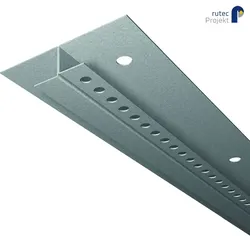Rutec Projekt Trockenbauprofil TP65/15, für LED Strips bis 1.3cm Breite, Zinkblech, 200cm RUP-PFG335