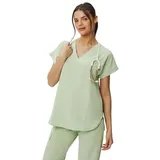 MEDHOODIE Damen-Kasack Kendall für den Arzt- und Pflegebereich - Schlupfkasack modern & bequem mit Zwei praktischen Taschen - Medizinische Berufsbekleidung - M