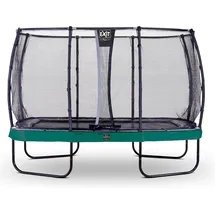 EXIT TOYS Elegant Premium Trampolin 244 x 427 cm inkl. Sicherheitsnetz Grün