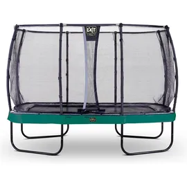 EXIT TOYS Elegant Premium Trampolin 244 x 427 cm inkl. Sicherheitsnetz Grün