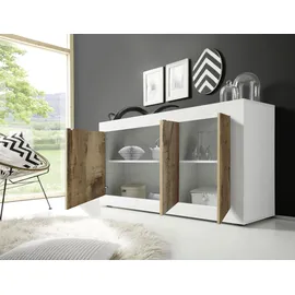 Home Affaire Sideboard 160 x 86 x 43 cm Weiß