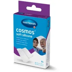 Cosmos® soft silicone Pflasterstrips 2 Größen, hautschonend 5303130 , 1 Packung = 8 Stück