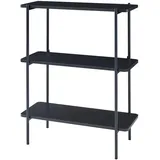 [en.casa] Standregal Samnanger 100x80x34 cm Schwarz