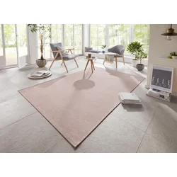 Teppich ELLE DECORATION "Millau" Gr. 4, rosa, B:160cm H:4mm L:230cm, Kunstfaser, Teppiche, Flachgewebe, In-& Outdoor, Modern, Terrasse, Balkon, Wohnzimmer