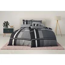 OTTO home Cassia Kariert Grau 135 x 200 cm + 40 x 80 cm