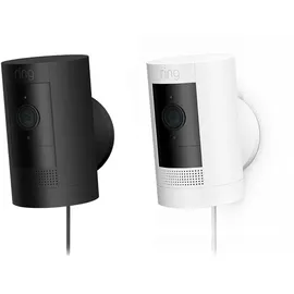 Ring Stick Up Cam Plug-in IP-Sicherheitskamera, Innen & Außen, Kabellos, 2400 MHz, Tisch/Wand, Schwarz