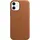 Apple iPhone 12 mini Leder Case mit MagSafe sattelbraun
