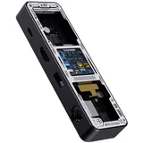DockCase USB-C® Dockingstation DPB61L-EB Universal integriertes Display, inkl. Ladefunktion, USB-C® Power Delivery