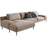 Designwerk Ecksofa Forma L-Form, zeitloses Designsofa mit aktuellem Fuß, in hochwertiger Verarbeitung & tollem Sitzkomfort beige