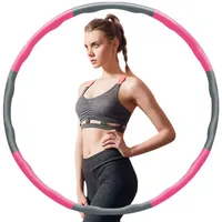 nadamuSun Fitness Reifen Hoop für Erwachsene & Kinder zur Gewichtsabnahme und Massage 6-8-Segmente Abnehmbarer für Fitness/Sport/Zuhause/Büro/Bauchformung