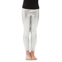 Kinder-Lack-Leggings, silber