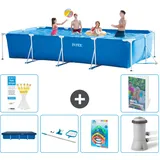 Rechteckiger Frame Pool - 450x220x84 Cm - 7-teilig  S125