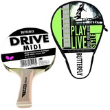 Butterfly Drive Midi Tischtennisschläger + Tischtennishülle Free your Lifestyle EINHEITSGRÖSSE