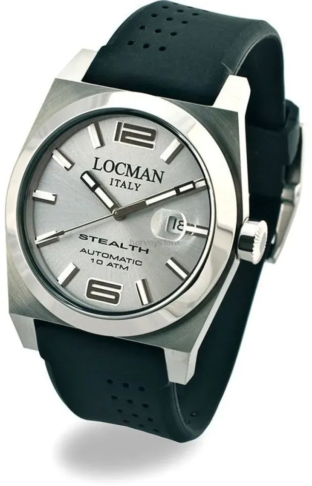 Locman Stealth Mens 020500AGFNK0SIK Automatic Watch