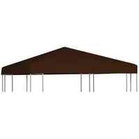 VidaXL Pavillondach 310 g / m2 3x3 m Braun