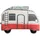 David Fussenegger Juwel Camper 43 x 33 cm Weiß