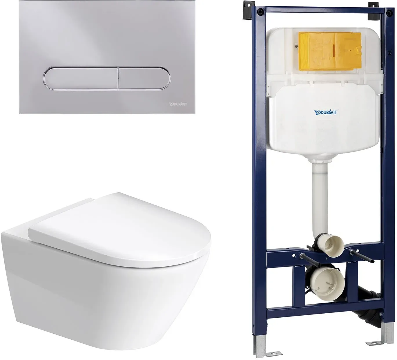 Duravit D-Neo Wand-WC Rimless Komplett-Set