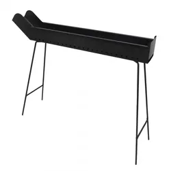 Seven Italy BBQ-100 Go - Holzkohle-Bratrost für Lammspieße - 100x14cm