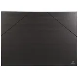 Clairefontaine 44500C Zeichenmappe Kraft Verge mit Gummizug rücken 30 mm, innen: 50 x 70 cm, außen: 52 x 72 cm, schwarz