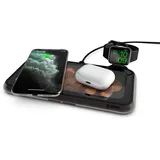 Zen Zens Liberty Series Glass Edition 16-Spulen 2x 15W Qi schwarz